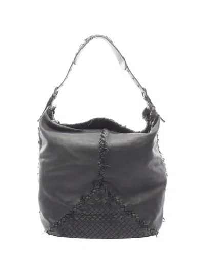 Pre-owned Bottega Veneta 2000s Intrecciato Whipstitch Shoulder Bag