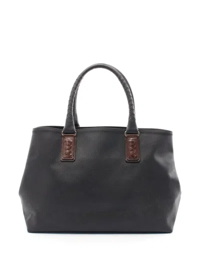 Pre-owned Bottega Veneta 2000s Marco Polo Handbag In Black