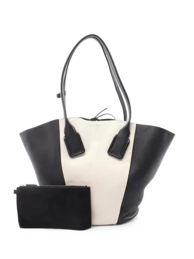 Pre-owned Bottega Veneta 2000s Medium Basket Tote Bag In Black