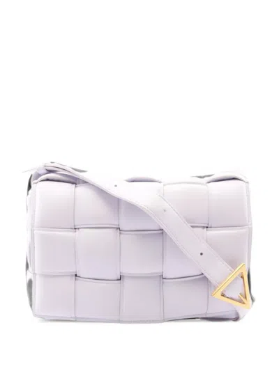 Pre-owned Bottega Veneta 2000s Padded Cassette Shoulder Bag In Purple