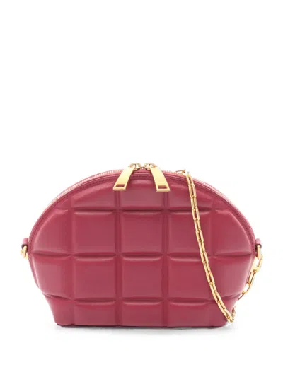 Pre-owned Bottega Veneta 2000s Padded Leather Cross Body Bag In Pink