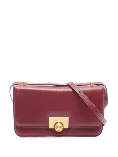 Bottega Veneta 2000s Turn-lock Shoulder Bag In Red