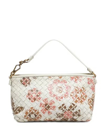 Pre-owned Bottega Veneta 2007 Intrecciato Floral-motif Handbag