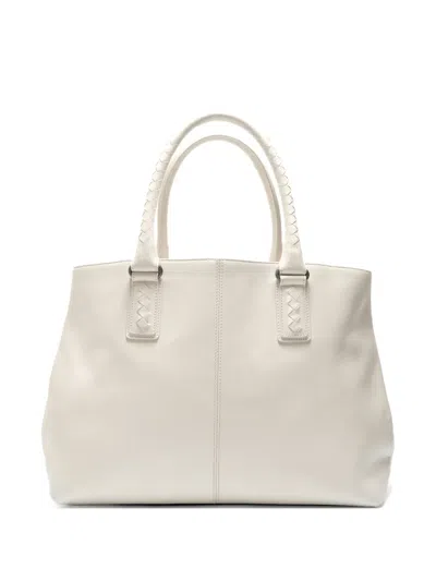 Pre-owned Bottega Veneta 2007-2015 Marco Polo Leather Tote Bag In Neutral