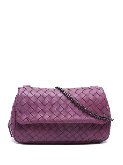 Pre-owned Bottega Veneta 2010-2020's Intrecciato Cross Body Bag In Purple