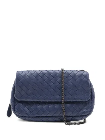 Pre-owned Bottega Veneta 2010-2024 Intrecciato Olympia Cross Body Bag In Purple