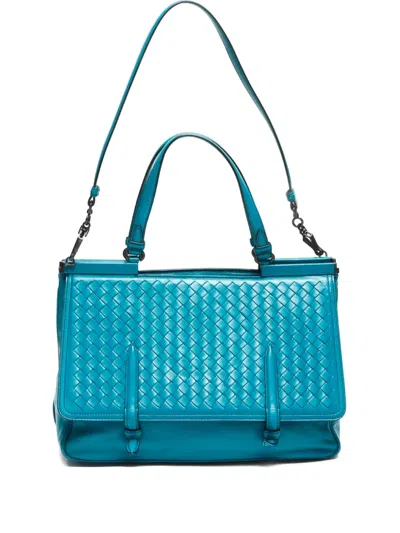 Pre-owned Bottega Veneta 2010-2024s Intrecciato Flap Shoulder Bag