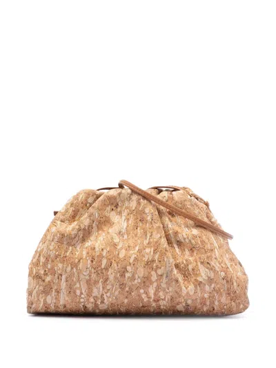 Pre-owned Bottega Veneta 2010-2025 Cork The Mini Pouch Crossbody Bag In Brown