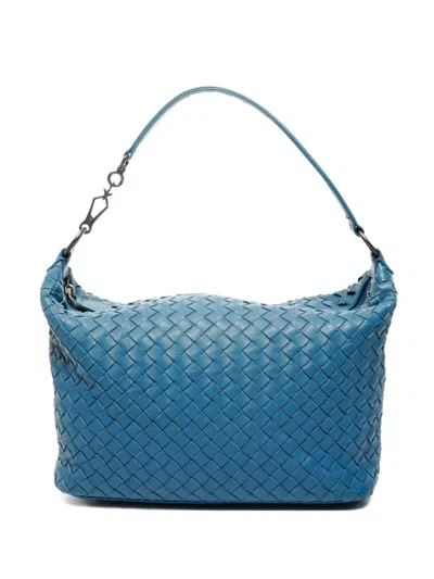 Pre-owned Bottega Veneta 2010 Intrecciato Tote Bag In Blue