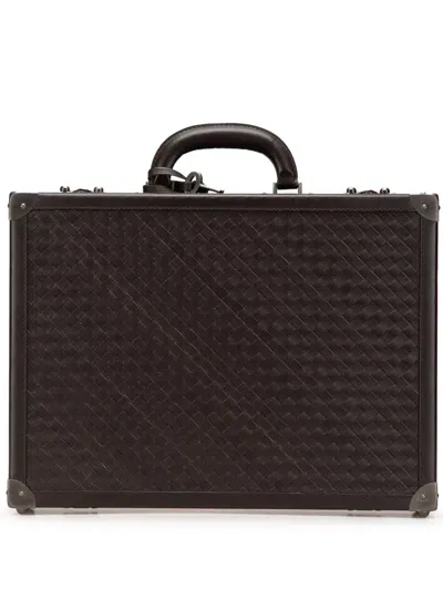 Pre-owned Bottega Veneta 2010 Nappa Intrecciato Attache Briefcase Business Bag