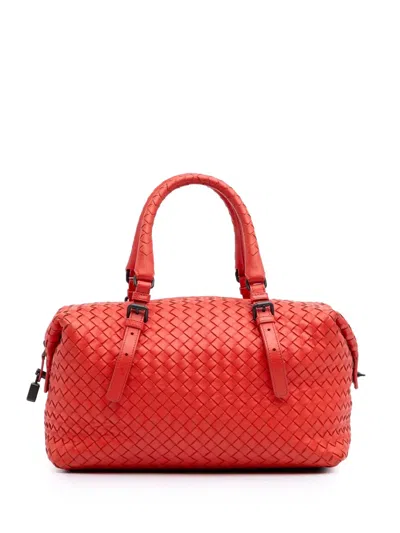 Pre-owned Bottega Veneta 2010 Nappa Intrecciato Boston Bag