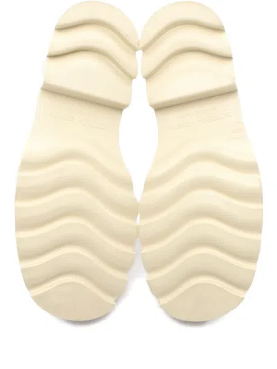 Pre-owned Bottega Veneta 2010s 35mm Lug-sole Boots In White
