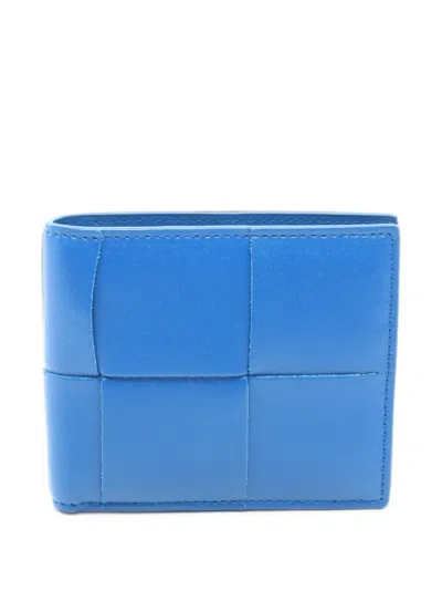 Pre-owned Bottega Veneta 2010s Cassette Bi-fold Wallet In Blue