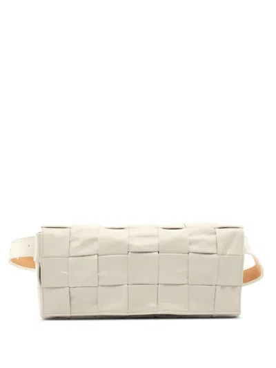 Pre-owned Bottega Veneta 2010s Cassette Maxi-intrecciato Belt Bag In Neutral