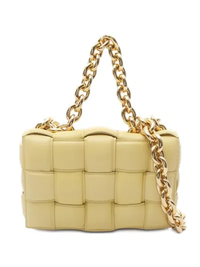 Pre-owned Bottega Veneta 2010s Chain Cassette Bag In Yellow
