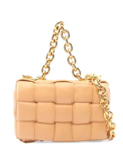 Pre-owned Bottega Veneta 2010s Chain Cassette Shoulder Bag In Neutrals