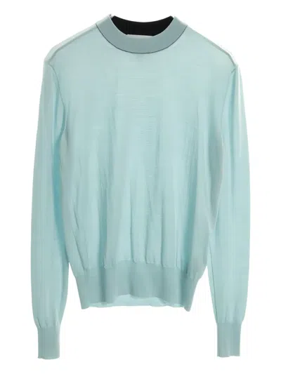 Pre-owned Bottega Veneta 2010s Crew Neck Sweater In Blue