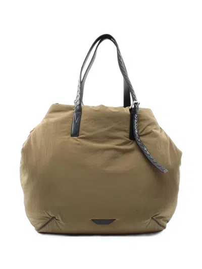 Pre-owned Bottega Veneta 2010s Crossroads Tote Bag In Green