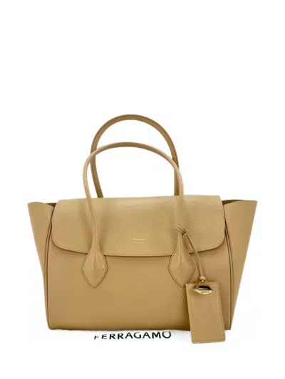 Bottega Veneta 2010s East-west Tote Bag In Neutral