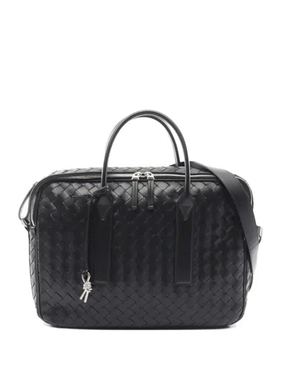 Pre-owned Bottega Veneta 2010s Getaway Intrecciato Briefcase In Black