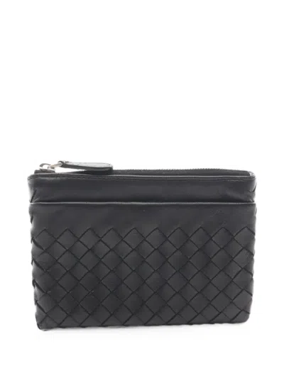 Pre-owned Bottega Veneta 2010s Intrecciato Coin Purse In Black