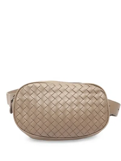 Pre-owned Bottega Veneta 2010s Intrecciato Leather Belt Bag In Neutral