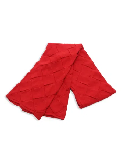 Pre-owned Bottega Veneta 2010s Intrecciato Scarf In Red