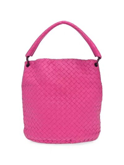 Pre-owned Bottega Veneta 2010s Intrecciato Shoulder Bag In Pink