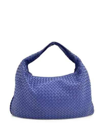Bottega Veneta 2010s Intrecciato Tote Bag In Blue