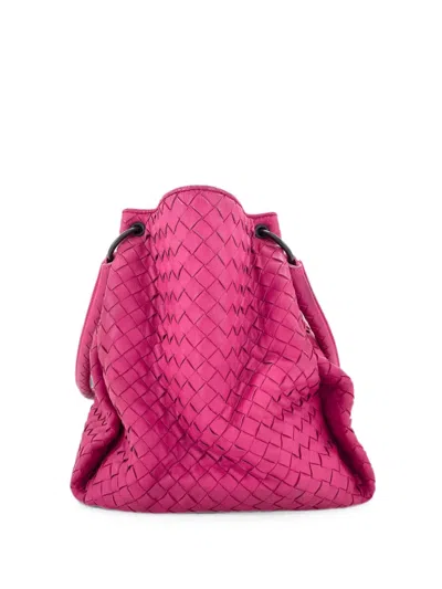 Bottega Veneta 2010s Intrecciato Tote Bag In Pink