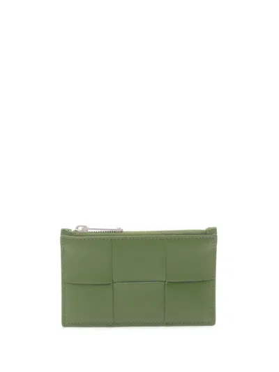 Pre-owned Bottega Veneta 2010s Intrecciato Wallet In Green