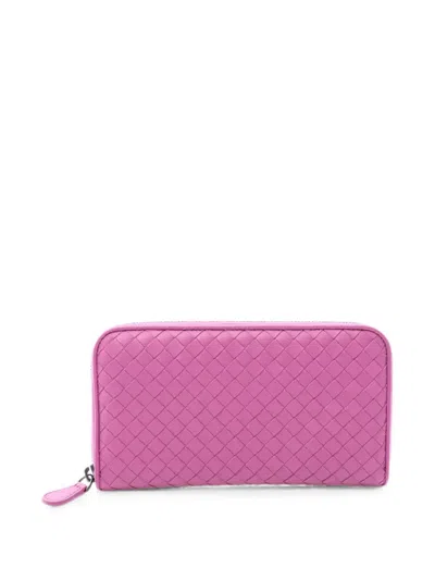 Pre-owned Bottega Veneta 2010s Intrecciato Wallet In Purple
