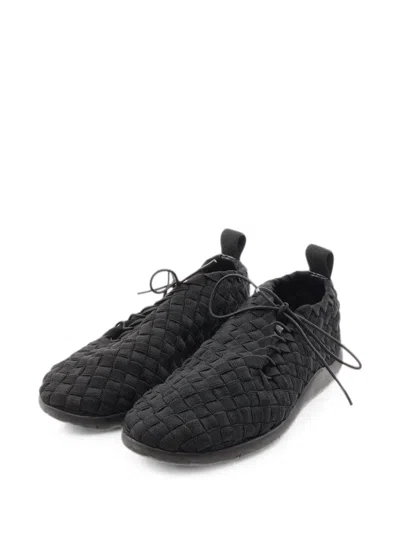 Pre-owned Bottega Veneta 2010s Intrecciato-design Sneakers In Black