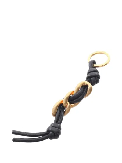 Pre-owned Bottega Veneta 2010s Knot Key Ring In Black