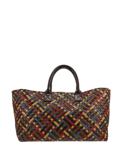 Pre-owned Bottega Veneta 2010s Large Cabat Intrecciato-leather Tote Bag In Brown