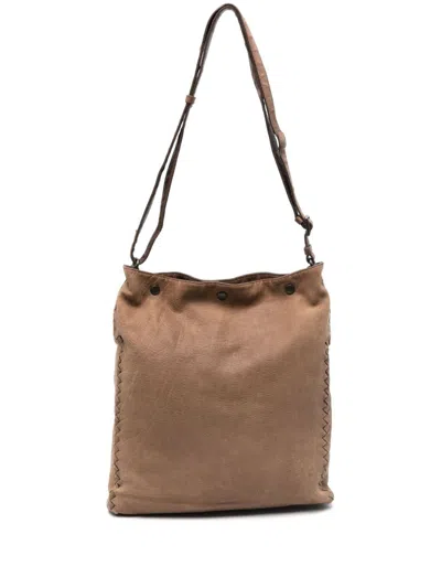 Pre-owned Bottega Veneta 2010s Leather Cross Body Bag In Brown