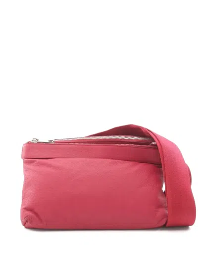 Pre-owned Bottega Veneta 2010s Leather Shoulder Bag In Red