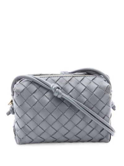 Pre-owned Bottega Veneta 2010s Loop Intrecciato Shoulder Bag In グレー