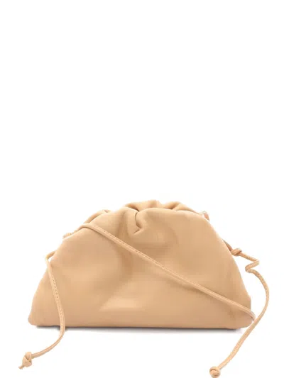 Pre-owned Bottega Veneta 2010s Mini The Pouch Leather Cross Body Bag In Neutral