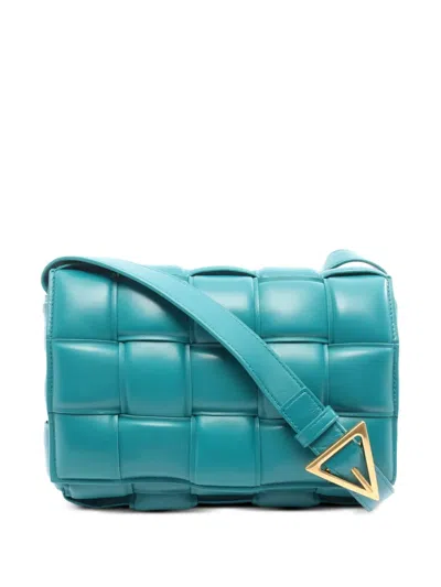 Pre-owned Bottega Veneta 2010s Padet Cassette Shoulder Bag In Blue