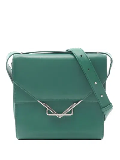 Pre-owned Bottega Veneta 2010s The Clip Shoulder Bag In Green