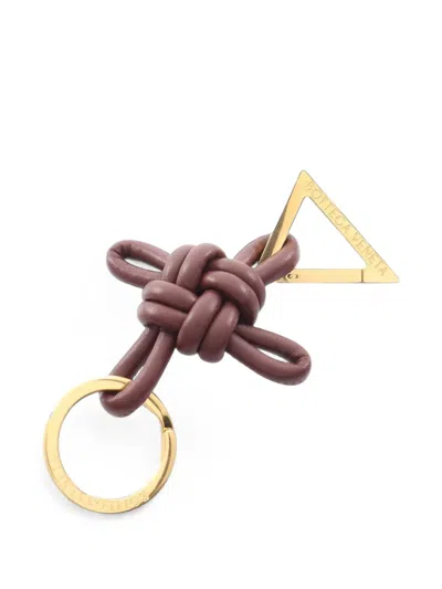 Pre-owned Bottega Veneta 2010s Triangle Knotted Key Ring In Brown