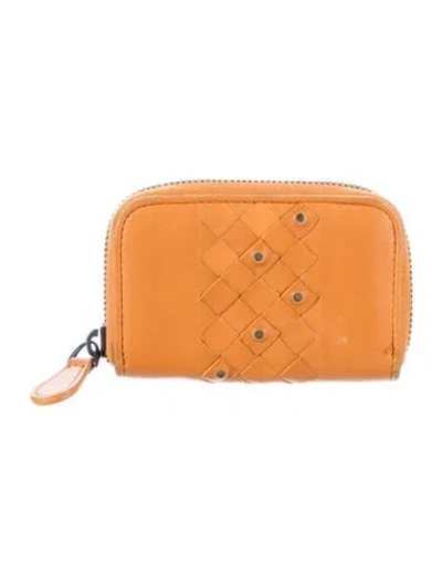 Pre-owned Bottega Veneta 2011 Leather Wallet In Orange