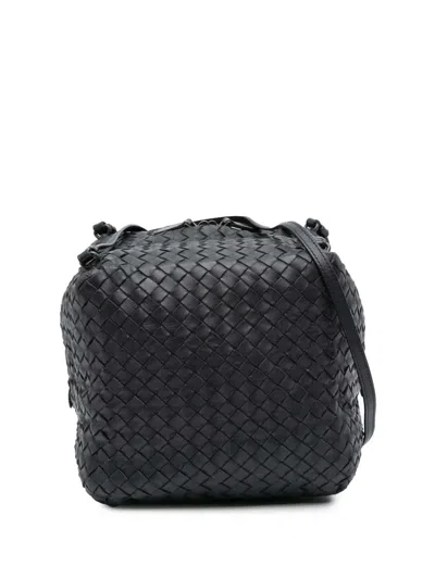 Pre-owned Bottega Veneta 2011 Nappa Intrecciato Cube Crossbody Bag
