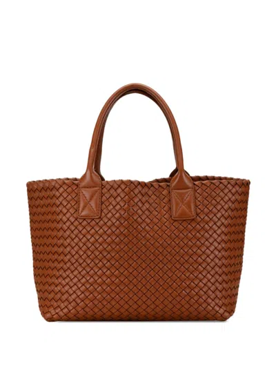 Pre-owned Bottega Veneta 2012-2020 Intrecciato Cabat Tote Bag In Brown