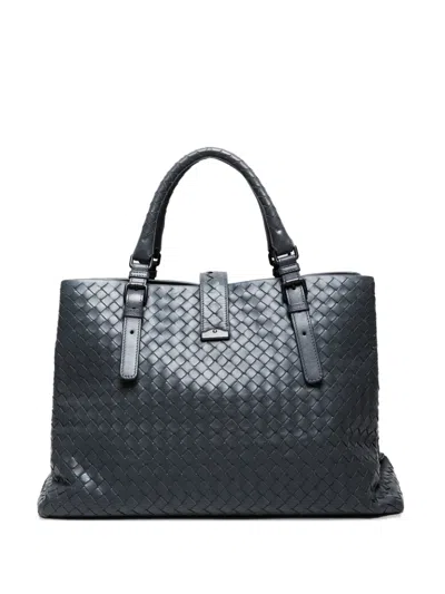 Pre-owned Bottega Veneta 2012-2020s Intrecciato Roma Tote Bag In Black