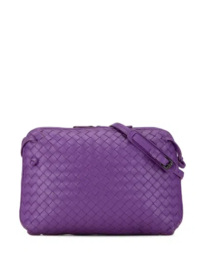 Pre-owned Bottega Veneta 2012-2023 Medium Nappa Intrecciato Nodini Crossbody Bag