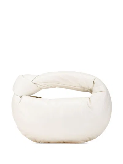 Pre-owned Bottega Veneta 2012-2023 Mini Nappa Puffy Jodie Handbag In White