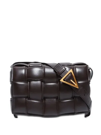 Pre-owned Bottega Veneta 2012-2023 Padded Cassette Cross Body Bag In 褐色