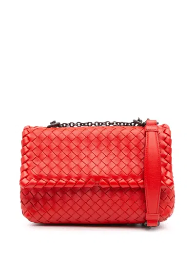 Pre-owned Bottega Veneta 2012-2024 Baby Nappa Intrecciato Olimpia Crossbody Bag